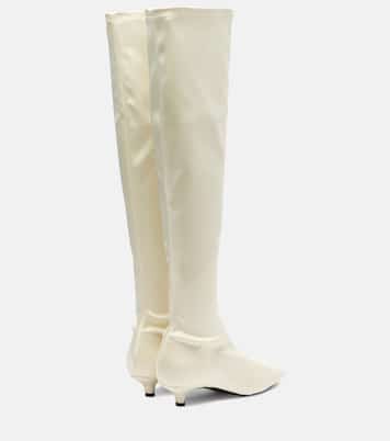 Satin knee-high boots | Toteme