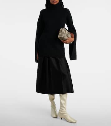 Satin knee-high boots | Toteme