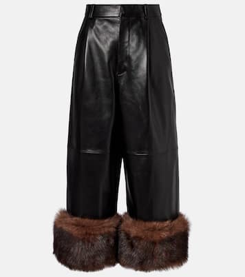 Pantalon ample en cuir | Loewe