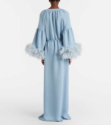 Cady Couture feather-trimmed gown | Valentino