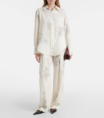 Floral wide-leg pants | Victoria Beckham