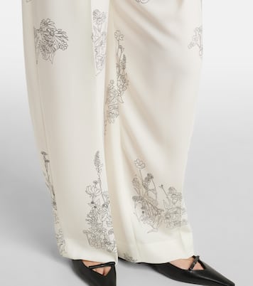 Floral wide-leg pants | Victoria Beckham