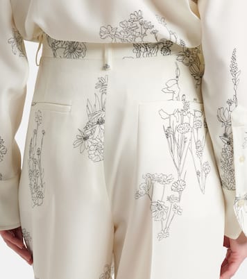 Floral wide-leg pants | Victoria Beckham