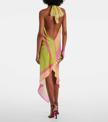 Bedrucktes Midikleid aus Seide | Roberto Cavalli