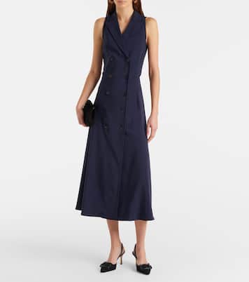 Abito midi Alecia in misto cotone | Ralph Lauren Collection