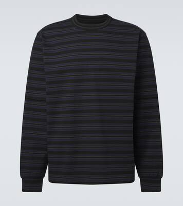Striped cotton T-shirt | Sacai