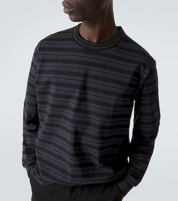 Striped cotton T-shirt | Sacai
