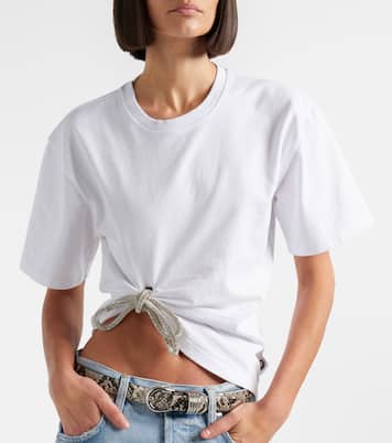 Embellished cotton jersey T-shirt | Area