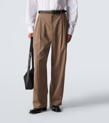Lloyd leather-trimmed shoulder bag | The Row