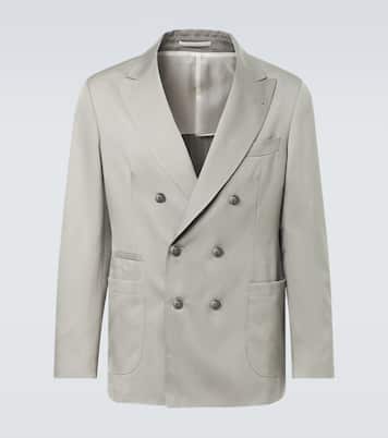 Veste de costume en soie | Brunello Cucinelli