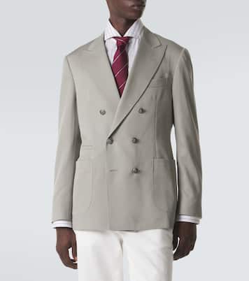 Veste de costume en soie | Brunello Cucinelli