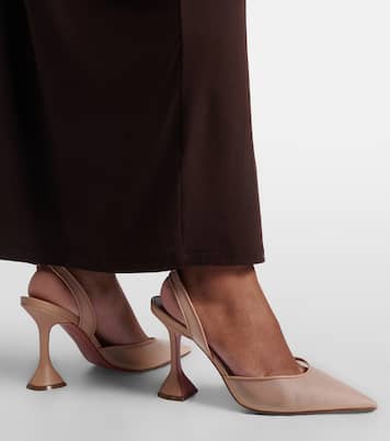 Holli mesh slingback pumps | Amina Muaddi