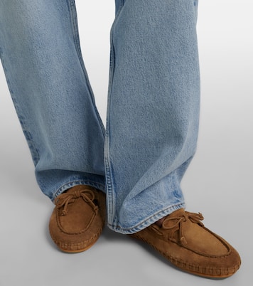 Driver embroidered suede loafers | Le Monde Béryl