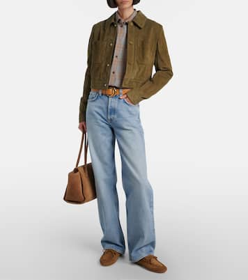 Driver embroidered suede loafers | Le Monde Béryl