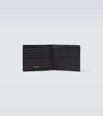 Croc-effect leather wallet | Saint Laurent