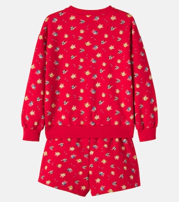 Amapola cotton sweatshirt and shorts set | The New Society