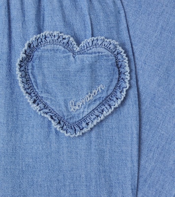 Duck cotton chambray straight pants | Bonton