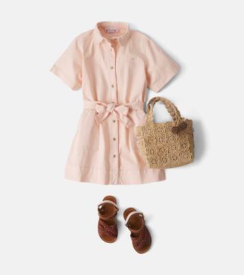 Lauriane belted denim dress | Bonpoint