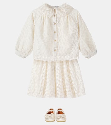 Mailien floral cotton-blend shirt | Donsje