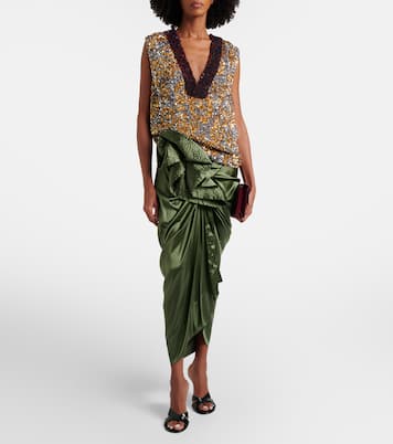 Wedge-Pantoletten aus Lackleder | Dries Van Noten