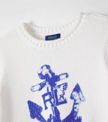 Printed cotton sweater | Polo Ralph Lauren Kids