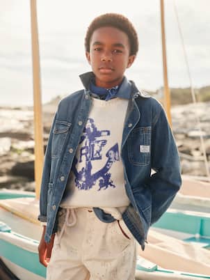 Printed cotton sweater | Polo Ralph Lauren Kids