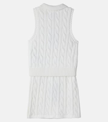 Cable-knit cotton top and skirt set | Polo Ralph Lauren Kids