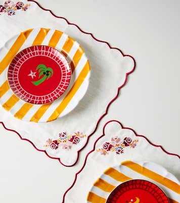 Set of 2 linen and cotton placemats | Cabana