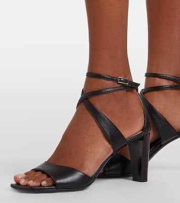 Cross leather sandals | Lemaire