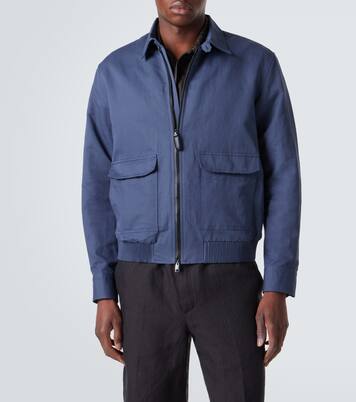Veste blouson en lin et coton | Brioni