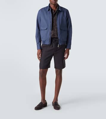 Veste blouson en lin et coton | Brioni