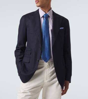 Cravate jacquard en soie | Charvet