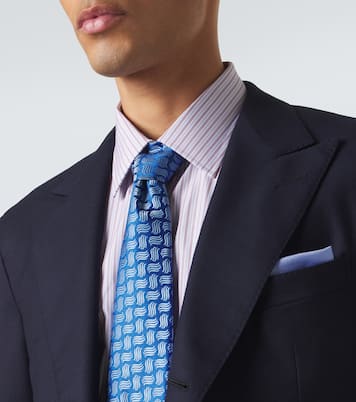 Cravate jacquard en soie | Charvet
