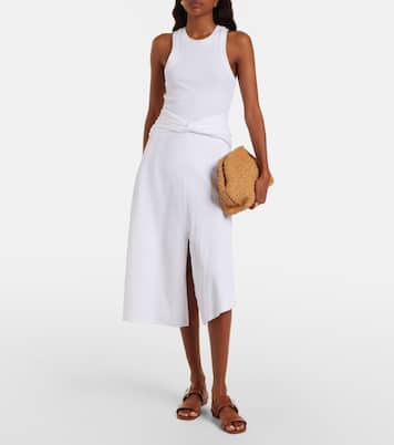 Metal Buckle leather slingback sandals | Roger Vivier