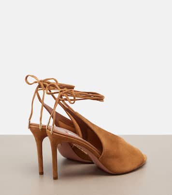 Slingback-Pumps Lais aus Veloursleder | Aquazzura