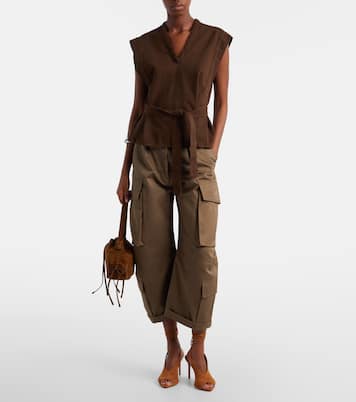 Slingback-Pumps Lais aus Veloursleder | Aquazzura