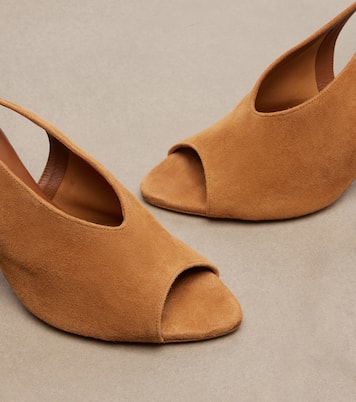 Slingback-Pumps Lais aus Veloursleder | Aquazzura