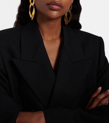 Cassandre clip-on earrings | Saint Laurent