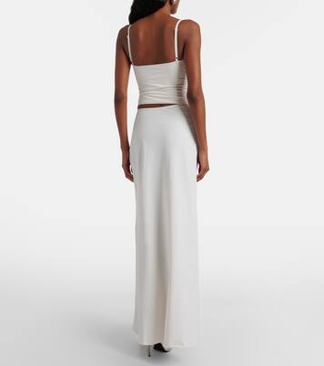 Mineral Stone cutout jersey maxi dress | Christopher Esber