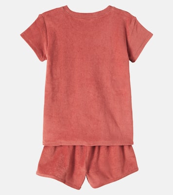 Set T-shirt e shorts Itty in spugna di cotone | Konges Sløjd