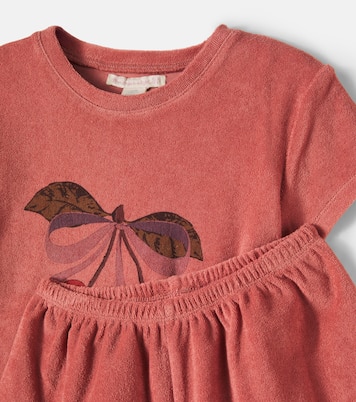 Set T-shirt e shorts Itty in spugna di cotone | Konges Sløjd