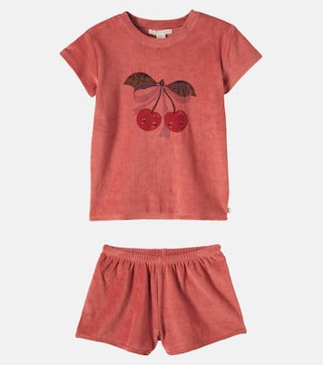 Itty cotton terry T-shirt and shorts set | Konges Sløjd