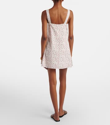 Vestido corto Charlotte de algodón floral | Posse