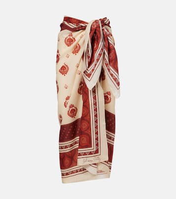 Printed cotton beach cover-up | Johanna Ortiz