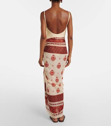 Printed cotton beach cover-up | Johanna Ortiz