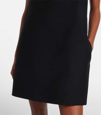 Crepe Couture embellished lace-trimmed minidress | Valentino
