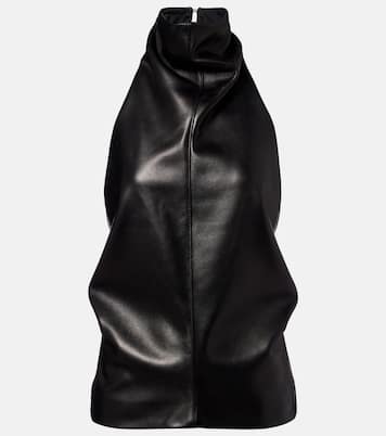 Rone halterneck leather top | Khaite