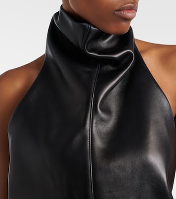 Rone halterneck leather top | Khaite