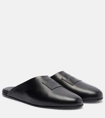 Label leather mules | Givenchy