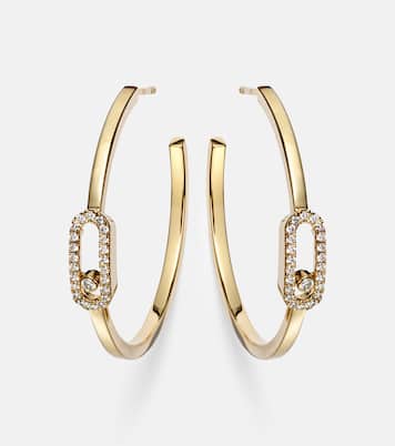 Ohrringe Move Uno aus 18kt Gelbgold mit Diamanten | Messika